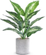 16" Small Fake Plants Artificial Tropical Faux Plants Indoor Desk Plant for Home Office Kitchen Shelf Sage Green Decor - Image 2