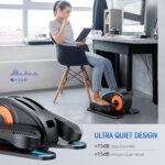 Under Desk Elliptical Machine, Ellipse Leg Exerciser as Seen on Tv for Seniors Fully Assembled, Quiet & Portable Electric Seated Pedal Exerciser with Remote Control & 12 Adjustable Speeds - Image 4