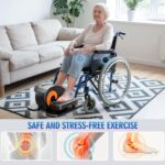 Under Desk Elliptical Machine, Ellipse Leg Exerciser as Seen on Tv for Seniors Fully Assembled, Quiet & Portable Electric Seated Pedal Exerciser with Remote Control & 12 Adjustable Speeds - Image 6