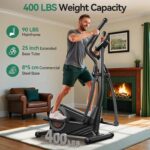 Niceday Elliptical Exercise Machine, Elliptical Machine for Home, Magnetic Elliptical Trainer with 15.5IN-19IN Stride, 16 Resistance Levels, 400LBS Loading Capacity, Support Kinomap APP - Image 5