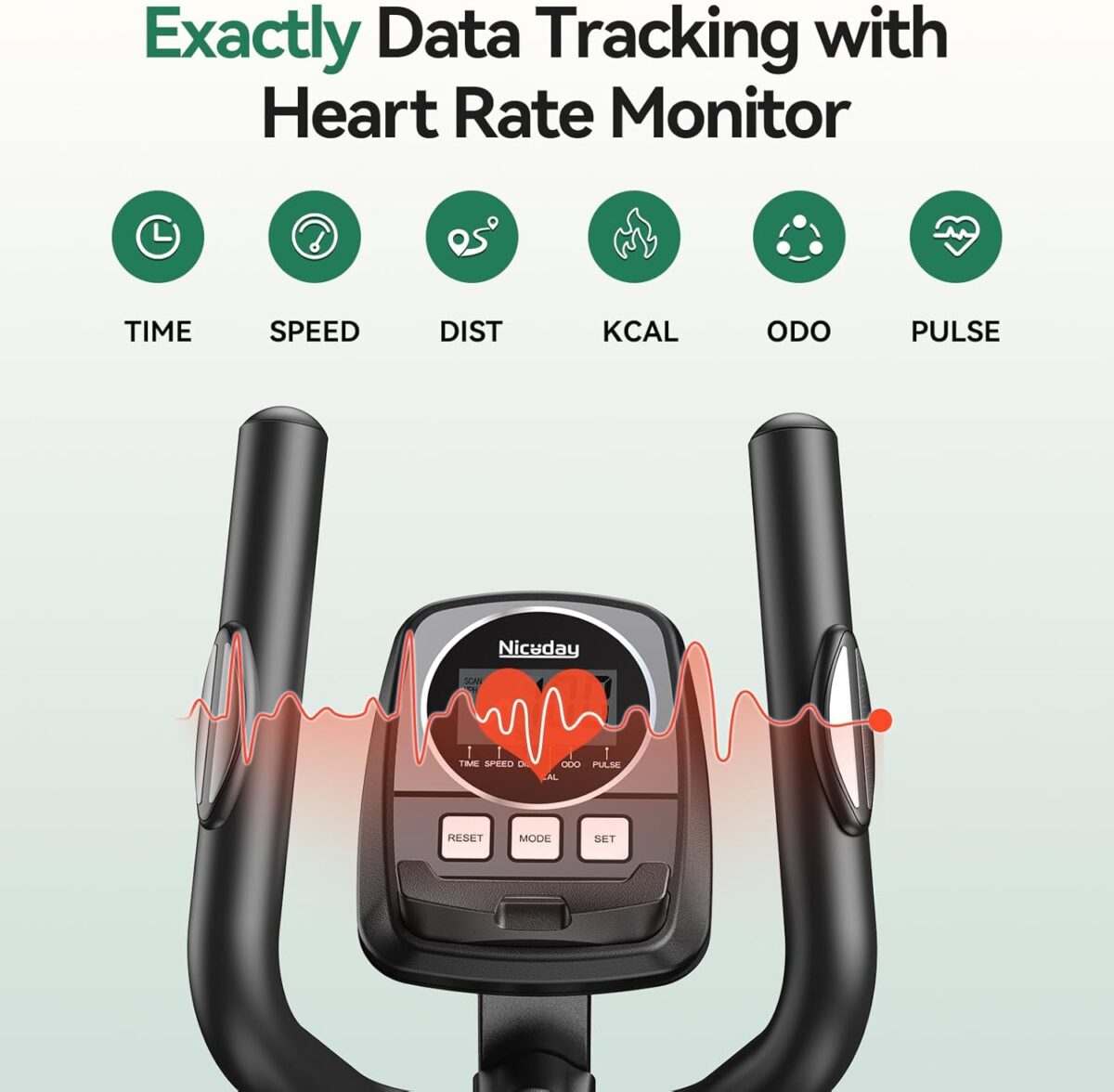 Niceday Elliptical Exercise Machine, Elliptical Machine for Home, Magnetic Elliptical Trainer with 15.5IN-19IN Stride, 16 Resistance Levels, 400LBS Loading Capacity, Support Kinomap APP - Image 7