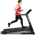 Impremey Folding Treadmill with Auto Incline 15%, 3.5HP, 350 Lb Capacity, 11 MPH, 50" x 19" Ultra Large Running Area, Heart Rate Monitor Armband, HRC Training for Home Walking and Running - Image 8
