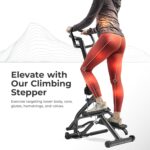 Sunny Health & Fitness Stair Stepper w/Handlebar, Extended Step Range Climber Machine for Legs, Core and Glute Workouts, Connection with Free SunnyFit App - Image 3
