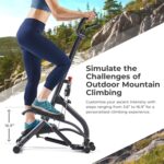 Sunny Health & Fitness Stair Stepper w/Handlebar, Extended Step Range Climber Machine for Legs, Core and Glute Workouts, Connection with Free SunnyFit App - Image 4