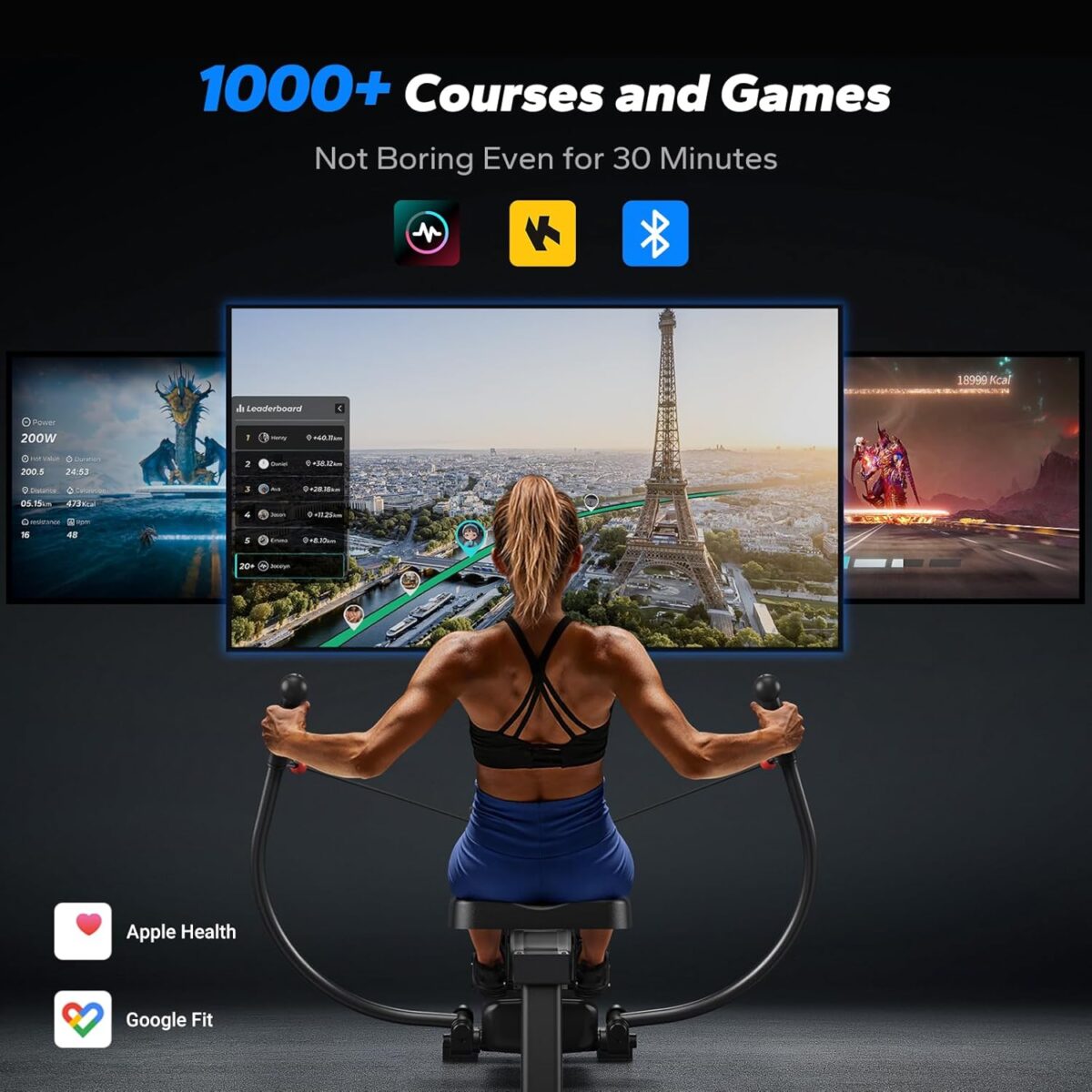 MERACH Sculls Rowing Machines for Home, Magnetic Rowing Machine with 16-Level, Simulate Real Row, Ultra-Quiet Rower, MERACH App and 1000+ Champion Coaching Course & Games - Image 7