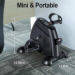 Mini Exercise Bike, himaly Under Desk Bike Pedal Exerciser Portable Foot Cycle Arm & Leg Peddler Machine with LCD Screen Displays - Image 7
