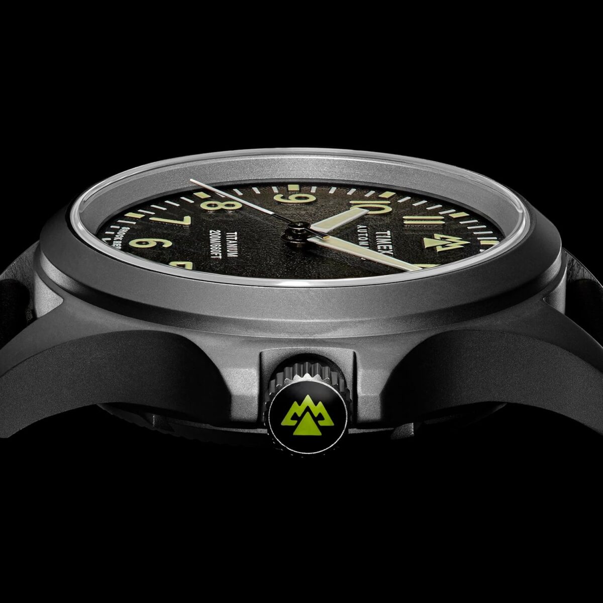 Timex Men's Expedition North Titanium Automatic 41mm Watch - Black Strap Black Dial Titanium Case - Image 5