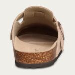 KIDMI Women's Genuine Suede Clogs Cork Footbed Sandals Leather Mules Potato Shoes with Arch Support - Image 6