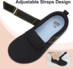 Spesoul Wide Womens Walking Shoes Adjustable Diabetic Shoes Breathable Zero Drop Barefoot Shoe Neuropathy Edema Nursing Shoe Wide Width Sneakers - Image 4
