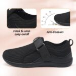 Spesoul Wide Womens Walking Shoes Adjustable Diabetic Shoes Breathable Zero Drop Barefoot Shoe Neuropathy Edema Nursing Shoe Wide Width Sneakers - Image 6