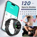 Smart Watches for Women Men, 1.39" HD IPS Touchscreen Smartwatch with 120 Sports Modes, Heart Rate/Sleep Monitor, IP67 Waterproof, Bluetooth Call & Music Control for iPhone/Android (Black) - Image 5