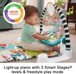 Fisher-Price Baby Playmat Glow and Grow Kick & Play Piano Gym, Blue Musical Learning Toy with Developmental Activities for Newborns 0+ Months - Image 5