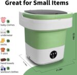 Portable Washing Machine, 16L Upgraded with Spin Basket Laundry Machine, 3 Cleaning Modes Suitable for Small Clothes, Foldable Design Ideal for Hotel, Campain, Apartment and Home - Image 3