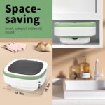 Portable Washing Machine, 16L Upgraded with Spin Basket Laundry Machine, 3 Cleaning Modes Suitable for Small Clothes, Foldable Design Ideal for Hotel, Campain, Apartment and Home - Image 4