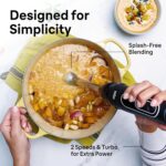 Braun MultiQuick 5 Immersion Hand Blender with Dual Speed + Turbo and Patented Technology, 350W - Includes Beaker and Whisk, Black, MQ505 - Image 5