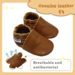Mejale Baby Infant Toddler Shoes Slip-on Soft Sole Leather Moccasins Pre-Walkers - Image 3