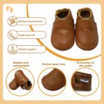 Mejale Baby Infant Toddler Shoes Slip-on Soft Sole Leather Moccasins Pre-Walkers - Image 5