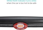 Munchkin Brica Sun Safety Car Window Shade with Heat Alert, Helps Block UVA/UVB Rays, 2 Pack, Black - Image 4