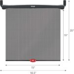 Munchkin Brica Sun Safety Car Window Shade with Heat Alert, Helps Block UVA/UVB Rays, 2 Pack, Black - Image 6