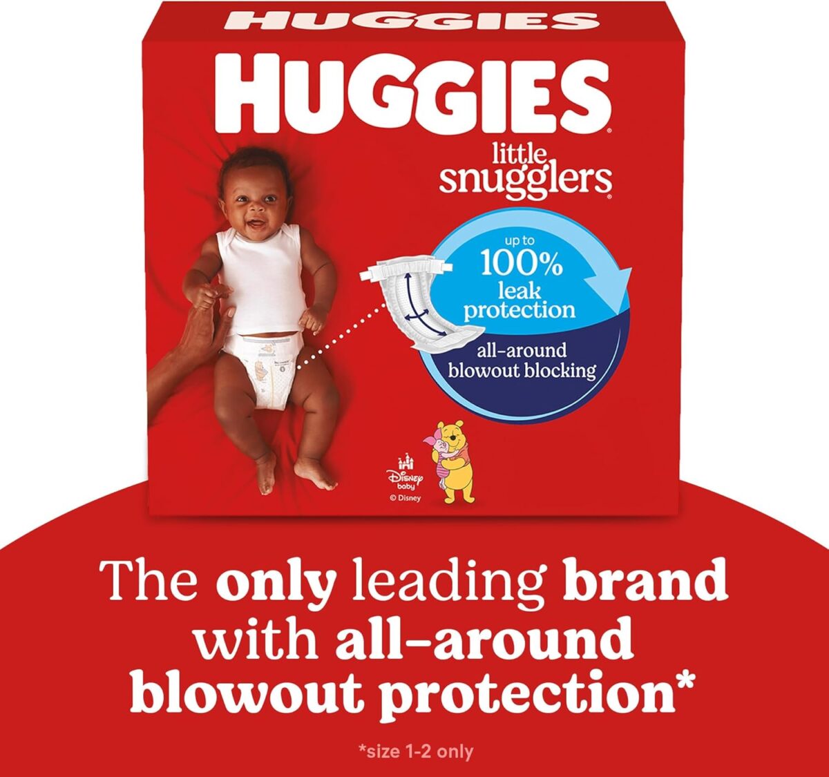 Huggies Size Newborn Diapers, Little Snugglers Baby Diapers, Size Newborn (up to 10 lbs), 144 Count, Packaging May Vary - Image 3