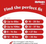 Huggies Size Newborn Diapers, Little Snugglers Baby Diapers, Size Newborn (up to 10 lbs), 144 Count, Packaging May Vary - Image 7
