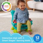 Fisher-Price Toddler Learning Toy Laugh & Learn Smart Stages Chair with Music Lights & Activities for Infants Ages 1+ Years, Teal - Image 3