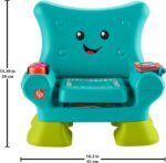 Fisher-Price Toddler Learning Toy Laugh & Learn Smart Stages Chair with Music Lights & Activities for Infants Ages 1+ Years, Teal - Image 6