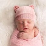 BQUBO Newborn Baby Hats Bear Ears and Mittens Sets Preemie Caps Baby Boy Girl Infant Hospital Beanie for 0-3 Months - Image 7