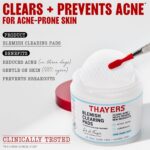 Thayers Blemish Clearing Acne Pads, Salicylic Acid Acne Treatment for Face, Pore Reducing, Exfoliating, and Soothing Skincare, Witch Hazel Toner Pads, 60 Ct - Image 3