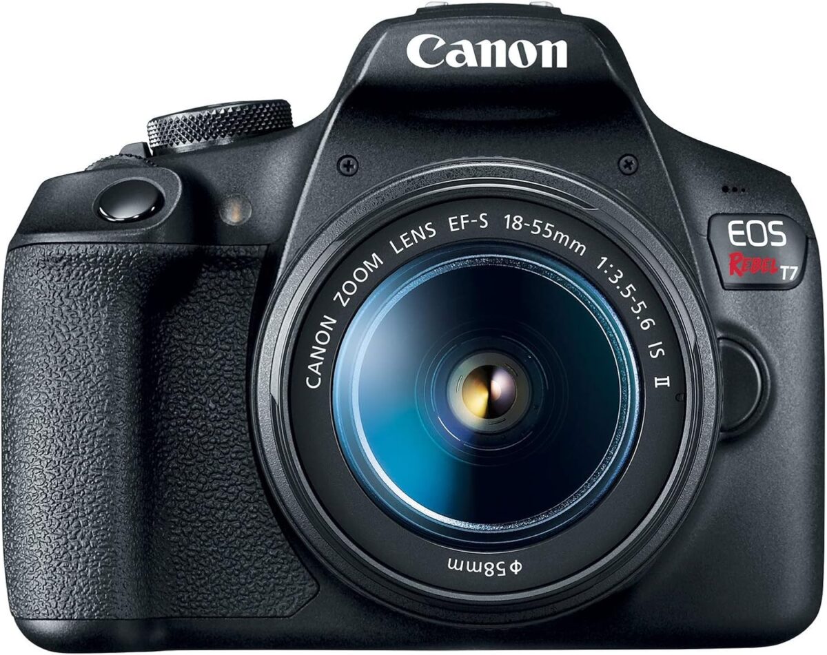 Canon EOS Rebel T7 DSLR Camera with 18-55mm Lens (Black) (Renewed) - Image 4