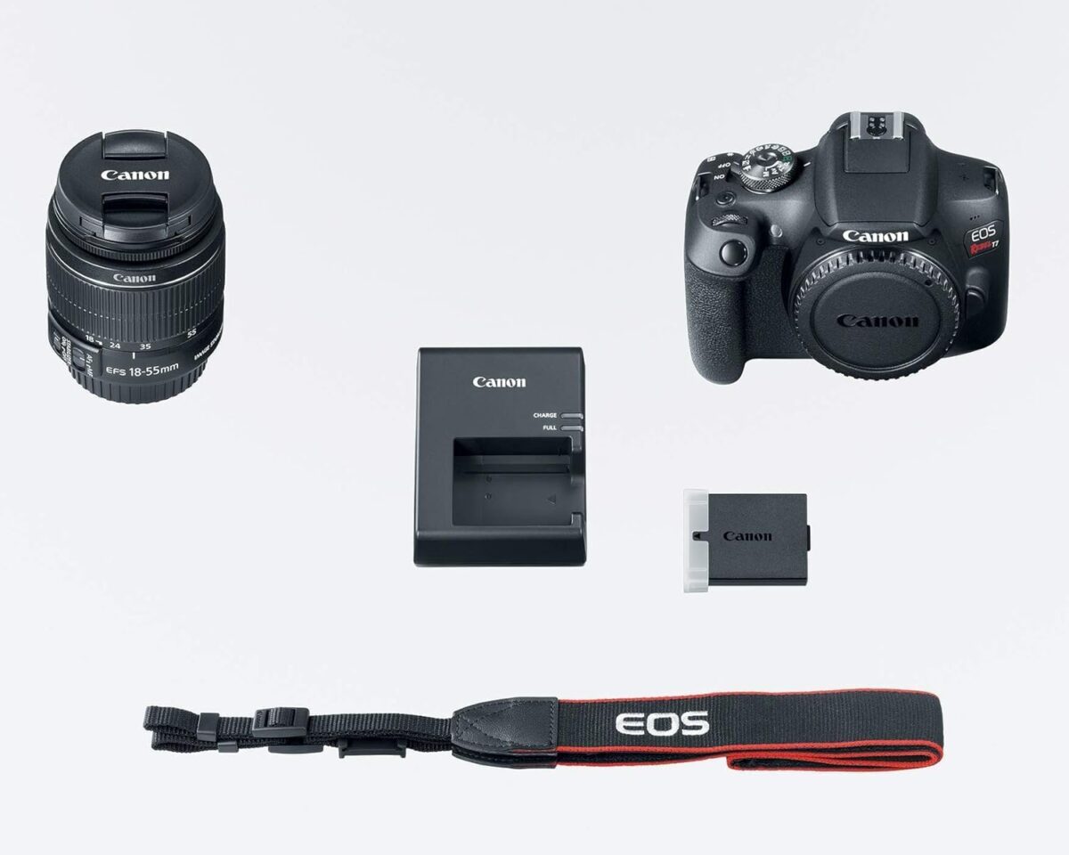 Canon EOS Rebel T7 DSLR Camera with 18-55mm Lens (Black) (Renewed) - Image 7