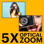 KODAK PIXPRO FZ55-RD 16MP Digital Camera 5X Optical Zoom 28mm Wide Angle 1080P Full HD Video 2.7" LCD Vlogging Camera (Red) Packaging May Vary - Image 5