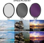 Canon EOS Rebel T7 DSLR Camera with 18-55mm is II Lens + Canon EF 75-300mm f/4-5.6 III Lens and 500mm Preset Lens + 32GB Memory + Filters + Monopod + Professional Bundle (Renewed) - Image 7