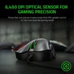 Razer DeathAdder Essential Gaming Mouse: 6400 DPI Optical Sensor - 5 Programmable Buttons - Mechanical Switches - Rubber Side Grips - Classic Black - Image 3