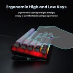 65% Gaming Keyboard, Wired Backlit Mini Keyboard, Ultra-Compact Anti-Ghosting No-Conflict 68 Keys Membrane Gaming Wired Keyboard for PC Laptop Windows Gamer - Image 7