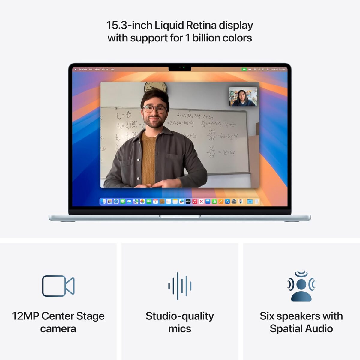 Apple 2025 MacBook Air 15-inch Laptop with M4 chip, 24GB Unified Memory, 2TB SSD Storage - Sky Blue - Image 5