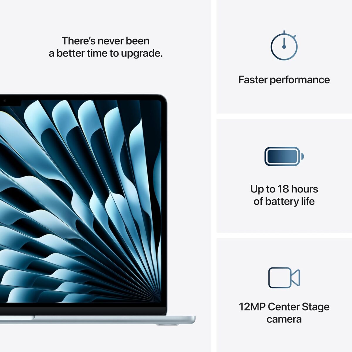 Apple 2025 MacBook Air 15-inch Laptop with M4 chip, 24GB Unified Memory, 2TB SSD Storage - Sky Blue - Image 9