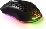 SteelSeries Aerox 3 Wireless - Holey RGB Gaming Mouse - Ultra-lightweight Water Resistant Design - 18K DPI TrueMove Air Optical Sensor- Onyx - Image 10