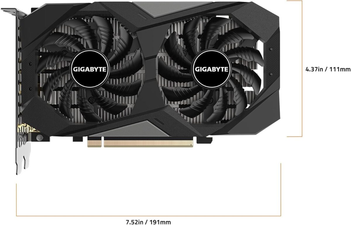 GIGABYTE GeForce RTX 3050 WINDFORCE OC V2 6G Graphics Card, 2X WINDFORCE Fans, 6GB GDDR6 96-bit GDDR6, GV-N3050WF2OCV2-6GD Graphics Card - Image 6