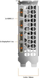 GIGABYTE GeForce RTX 3050 WINDFORCE OC V2 6G Graphics Card, 2X WINDFORCE Fans, 6GB GDDR6 96-bit GDDR6, GV-N3050WF2OCV2-6GD Graphics Card - Image 7