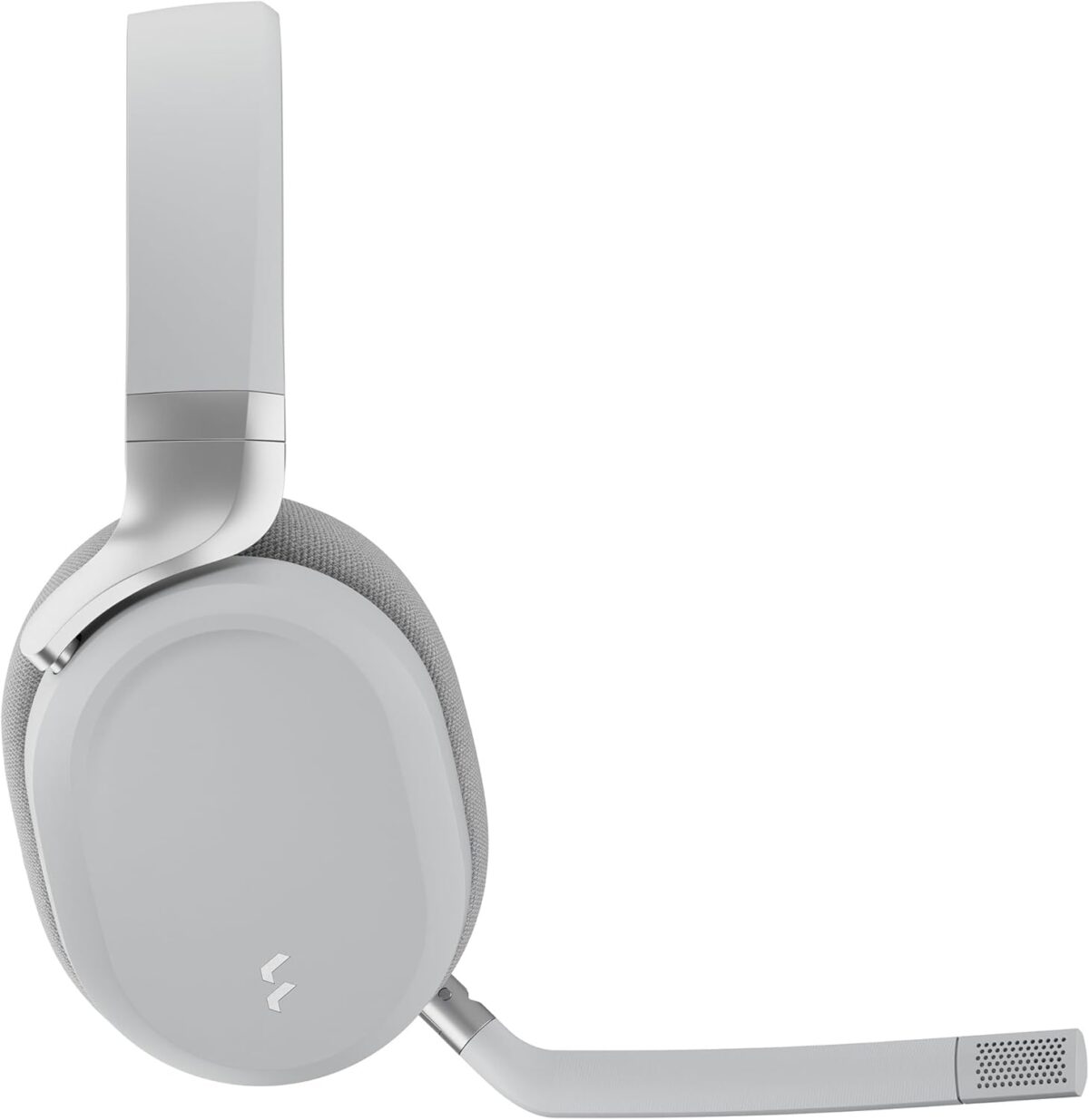 Fractal Design Scape Light - Wireless PC Gaming Headset - Detachable Flip-to-Mute Microphone with Noise Cancellation - Battery Life Up to 40 Hours - Configurable Ambient Lighting - Gray - Image 4