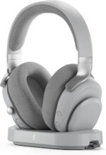 Fractal Design Scape Light - Wireless PC Gaming Headset - Detachable Flip-to-Mute Microphone with Noise Cancellation - Battery Life Up to 40 Hours - Configurable Ambient Lighting - Gray - Image 8