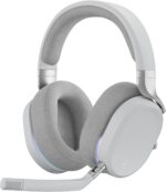 Fractal Design Scape Light - Wireless PC Gaming Headset - Detachable Flip-to-Mute Microphone with Noise Cancellation - Battery Life Up to 40 Hours - Configurable Ambient Lighting - Gray - Image 10
