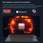 Lenovo ThinkPad T14 Business Laptop (14" FHD+ Touchscreen, AMD Ryzen 5 PRO 6650U, 16GB RAM, 512GB SSD, 6-Core (Beat i7-1250U)), Backlit, Fingerprint, 1080p Webcam, Wi-Fi 6E, Win 11 Pro w / AI Copilot - Image 3