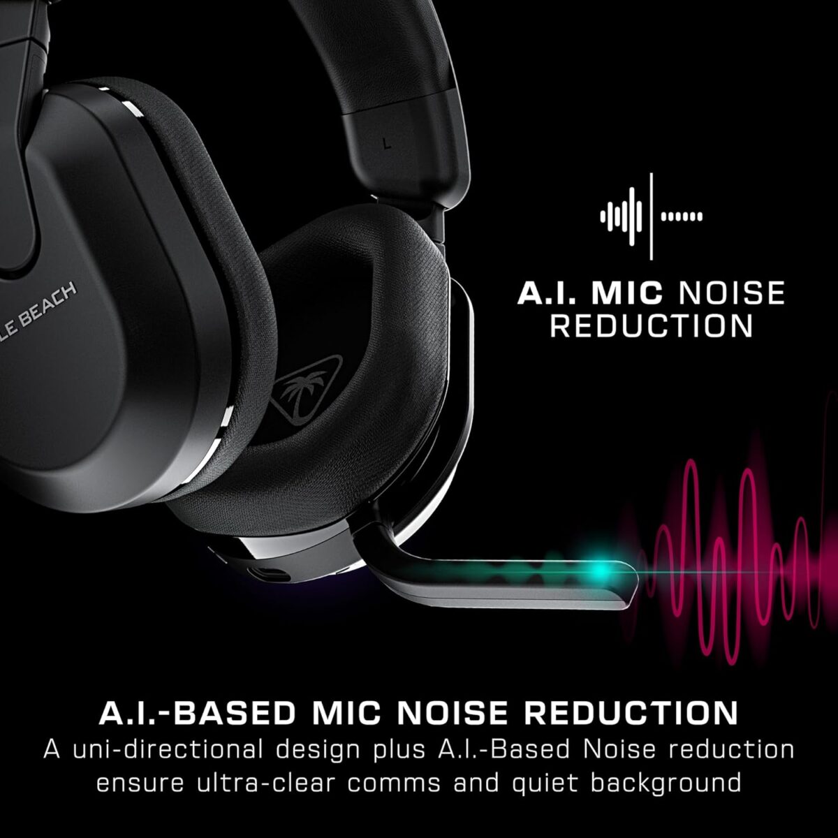 Turtle Beach Stealth 600 Wireless Multiplatform Amplified Gaming Headset for PS5, PS4, PC, & Mobile – Bluetooth, 80-Hr Battery, Noise-Cancelling Flip-to-Mute Mic, 50mm Speakers – Black - Image 6