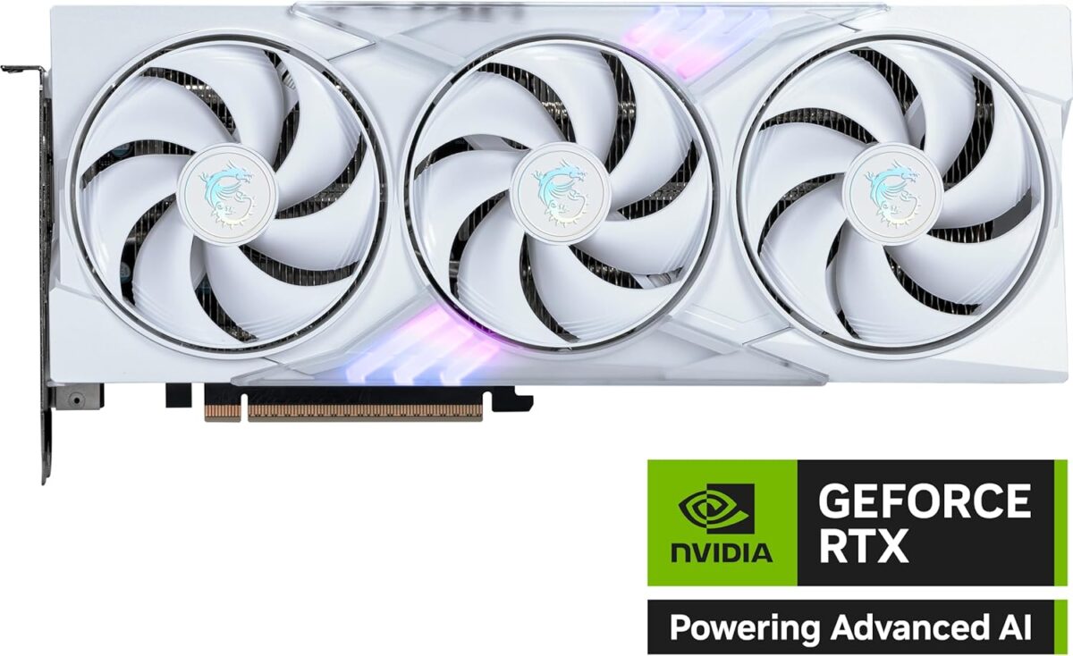 MSI Gaming RTX 5060 Ti 16G Gaming Trio OC White Graphics Card (16GB GDDR7, 128-bit, Extreme Performance: TBA MHz, DisplayPort x 3 2.1a, HDMI 2.1b, NVIDIA Blackwell Architecture) - Image 3