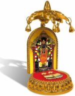 Gold Plated Ayodhya Ram Lalla Idol Statue in Acrelic/Plastic Lightweight | Ideal for Home Decor | Car Dashboard | Showpiece | Home Temple | Festival Pujan | Gifting Purpose – Pack of 1 - Image 3