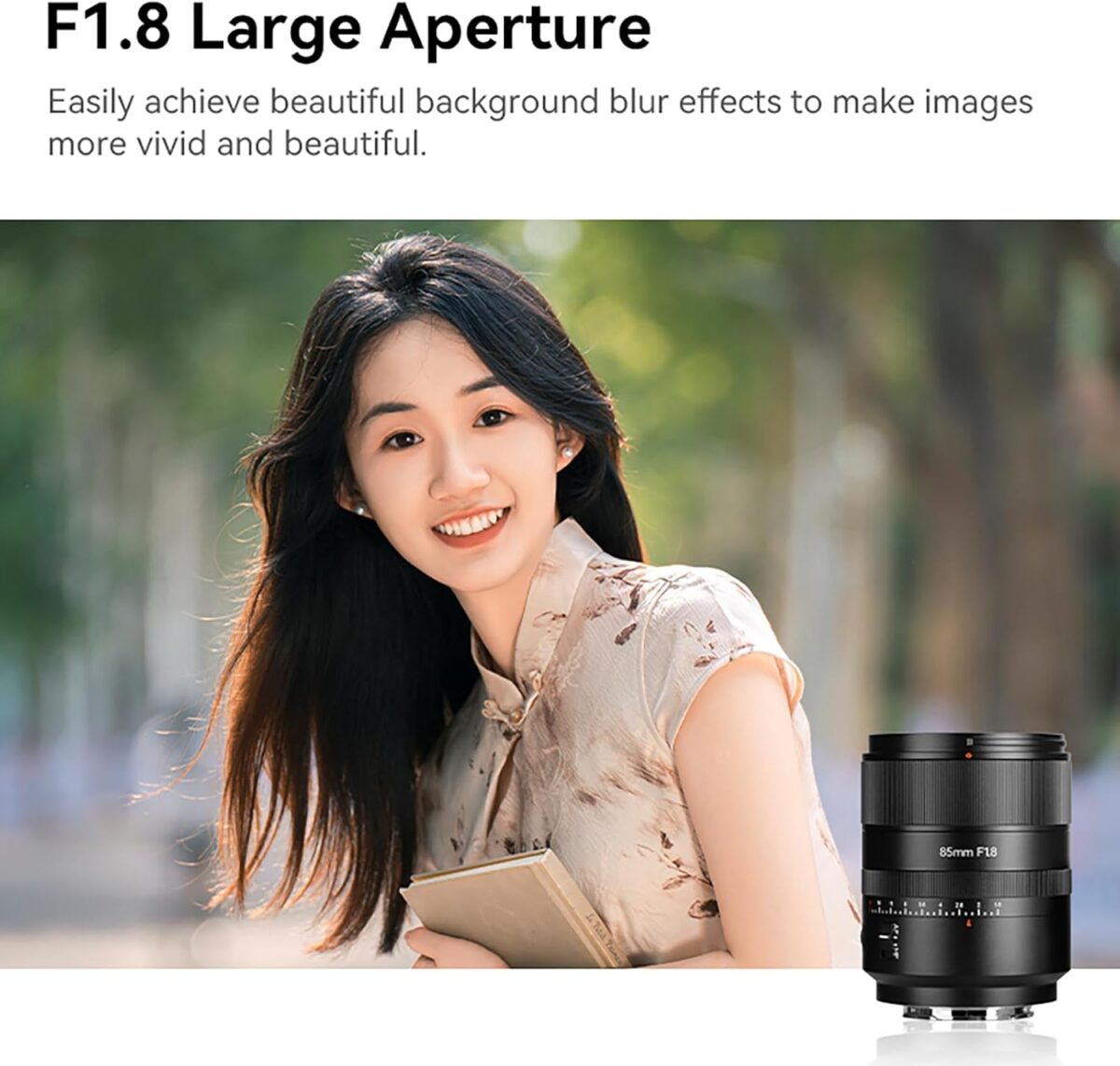 7artisans AF 85mm F1.8 Full Frame Camera Lens STM Auto Manual Focus for L Mount,Large Aperture,Face/Eye Auto Focus,for Portraiture/Street Photography/Humanistic Subjects - Image 5