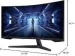 SAMSUNG 34' Odyssey G5 Ultra-Wide Gaming Monitor with 1000R Curved Screen, 165Hz, 1ms, FreeSync Premium, Large Display, Eye Comfort, Multiple Ports, WQHD, LC34G55TWWNXZA, Black - Image 13