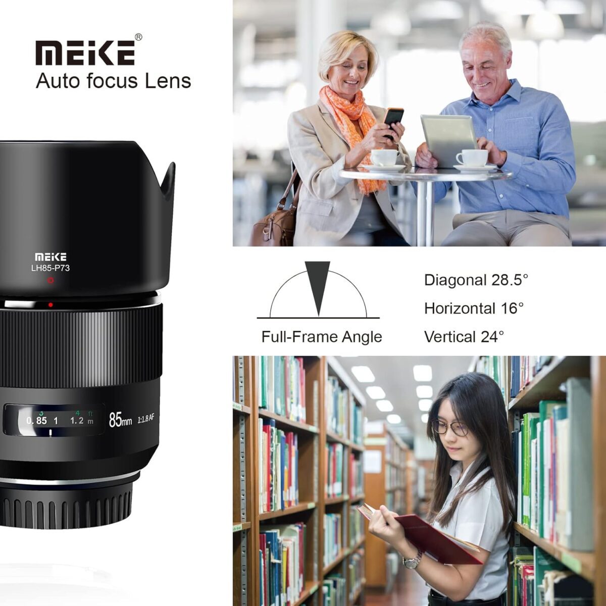 Meike 85mm F1.8 Full Frame Auto Focus Medium-Telephoto Portrait Lens Compatible with Canon EOS EF Mount Digital SLR Cameras 5D Mark IV 6D Mark II - Image 6